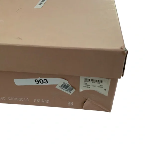 Miu Miu Prune Suede High Heel Tie Pumps sz 8 NWT - Picture 8 of 12